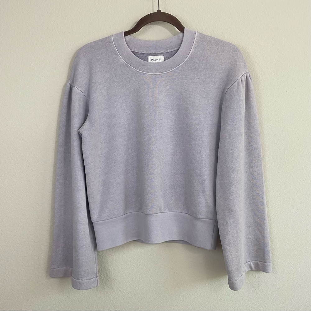 Madewell x Karen Walker Garment-Dyed Sweatshirt‎ in Violet Tint Size XS - Picture 4 of 8